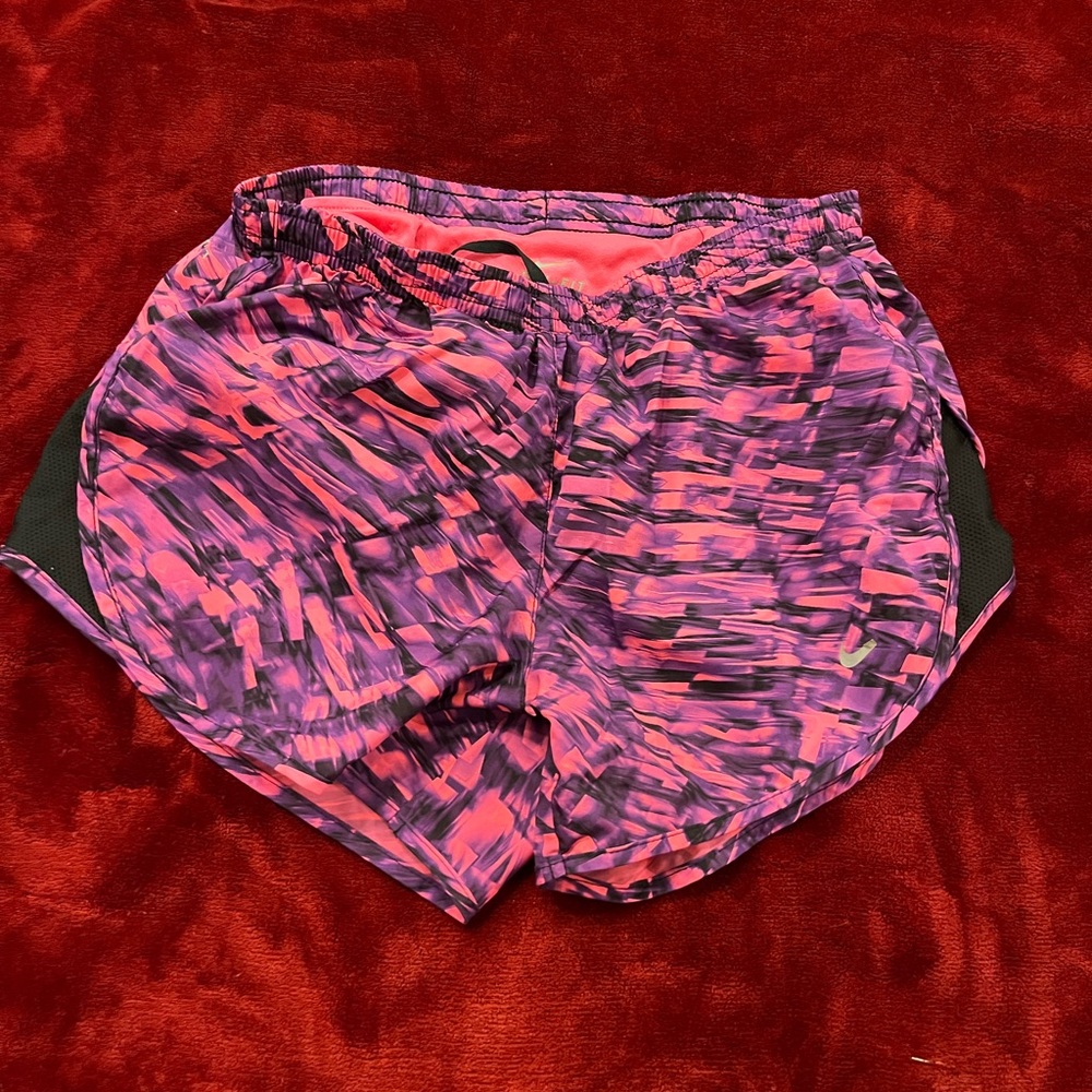 Purple/Pink/Black Nike Running Shorts Women XS